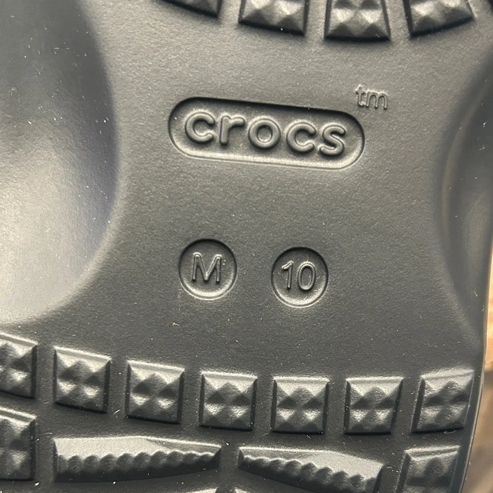 Crocs Classic Slide Black Men 10 Casual Slip On Sandal 213294-001